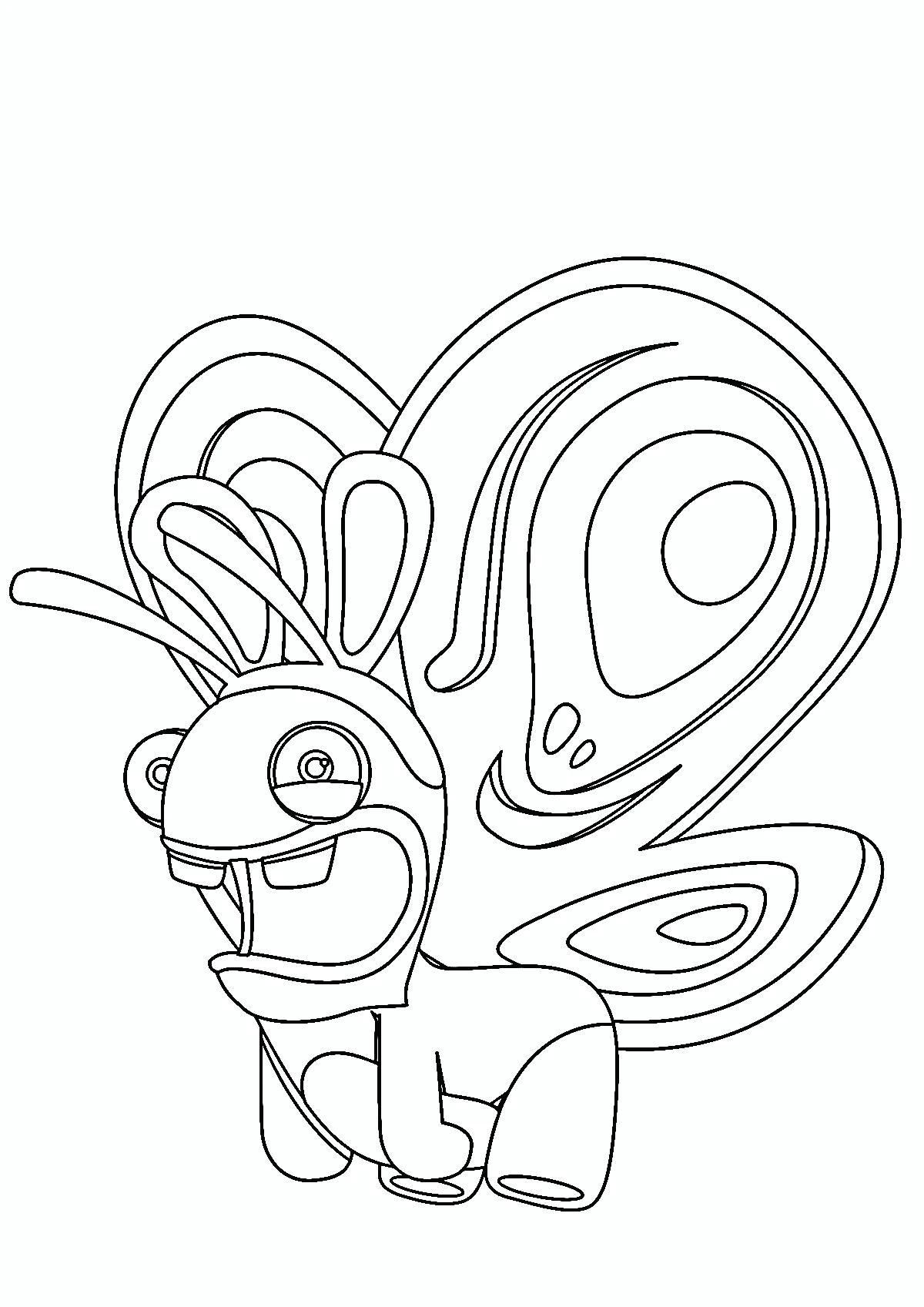 coloriage Lapin Cretin a imprimer 1