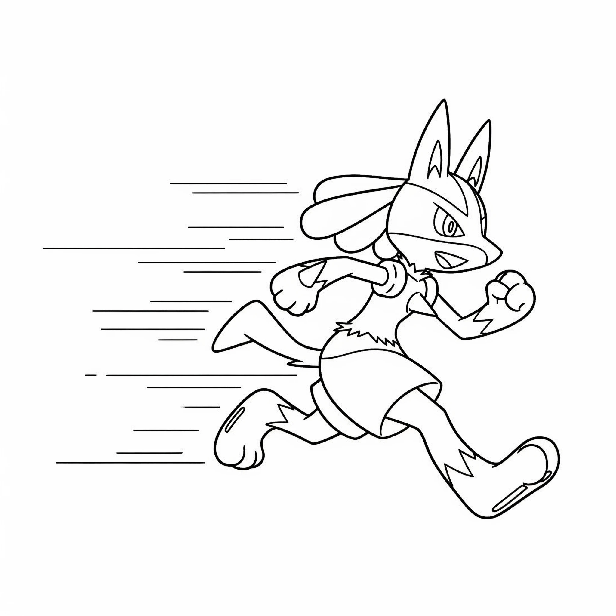 coloriage Lucario en ligne pour enfant