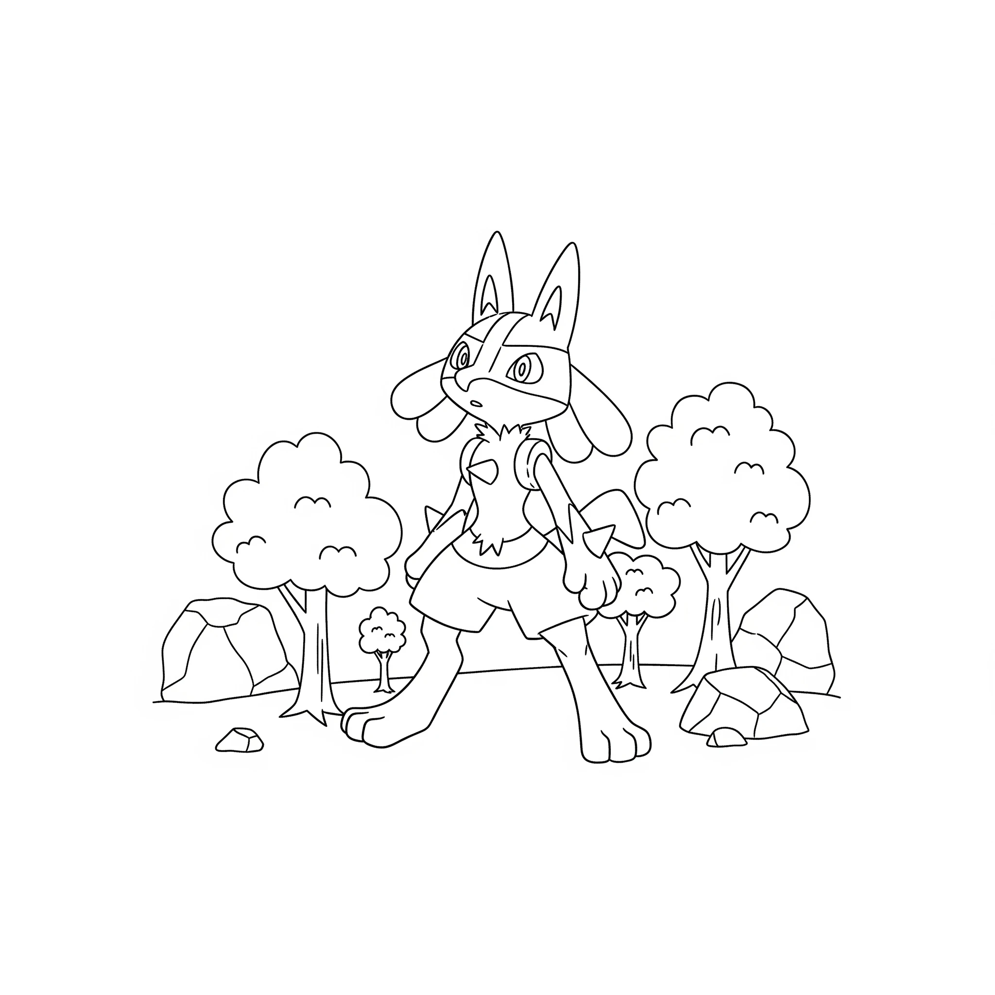 imprimer coloriage Lucario