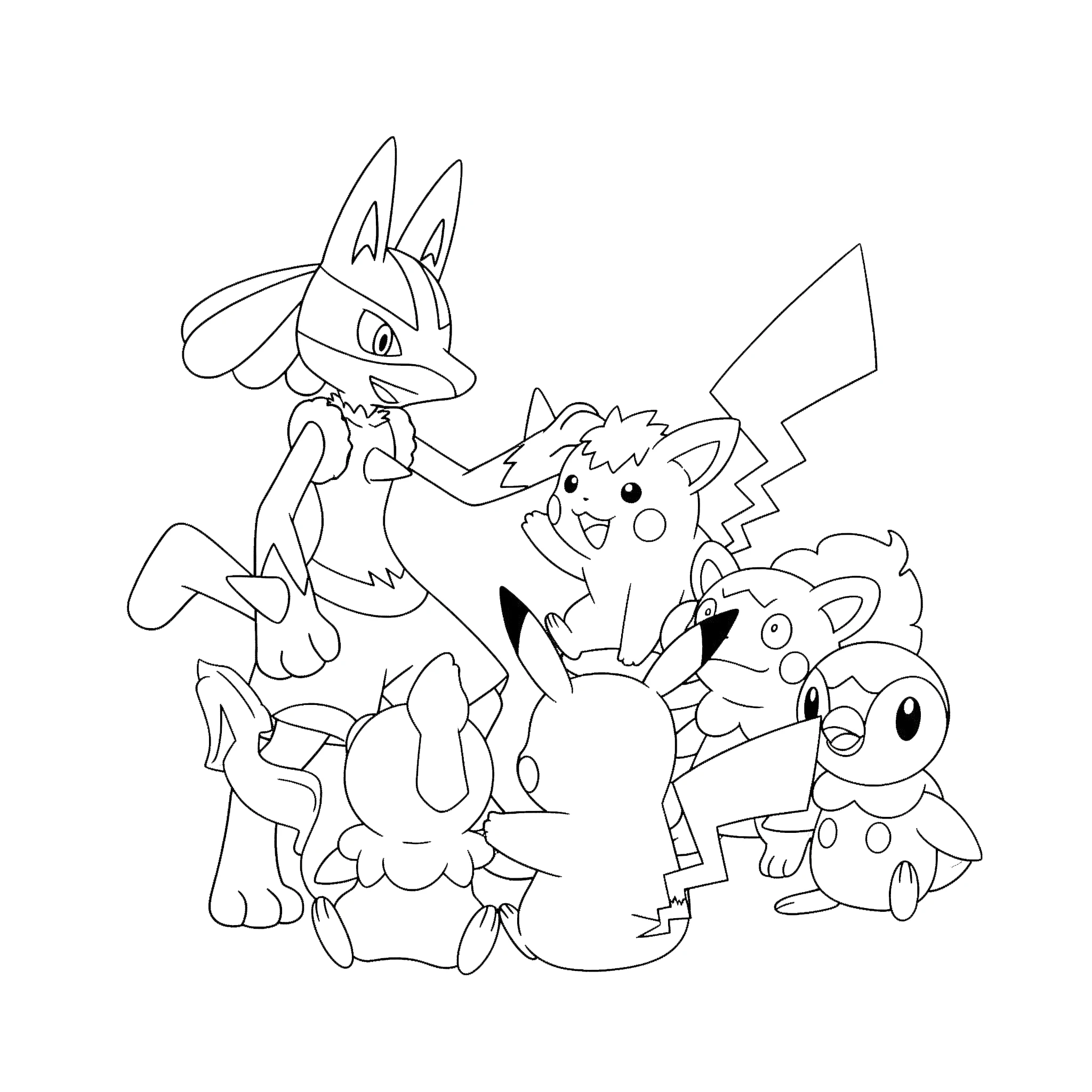 coloriage Lucario à imprimer pdf gratuit 1