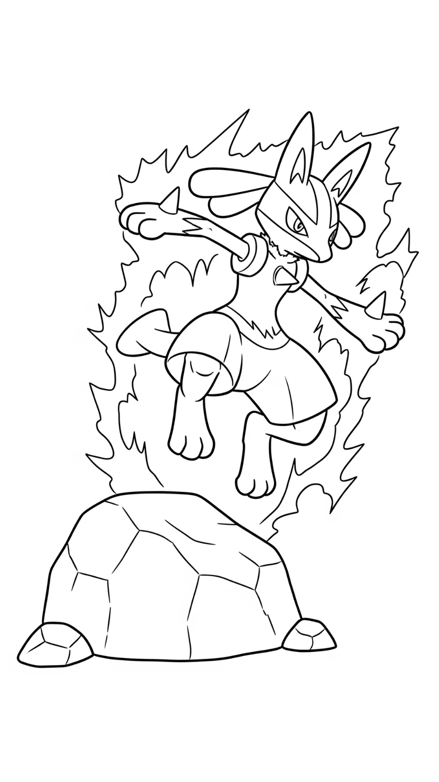 coloriage Lucario et dessin a imprimer