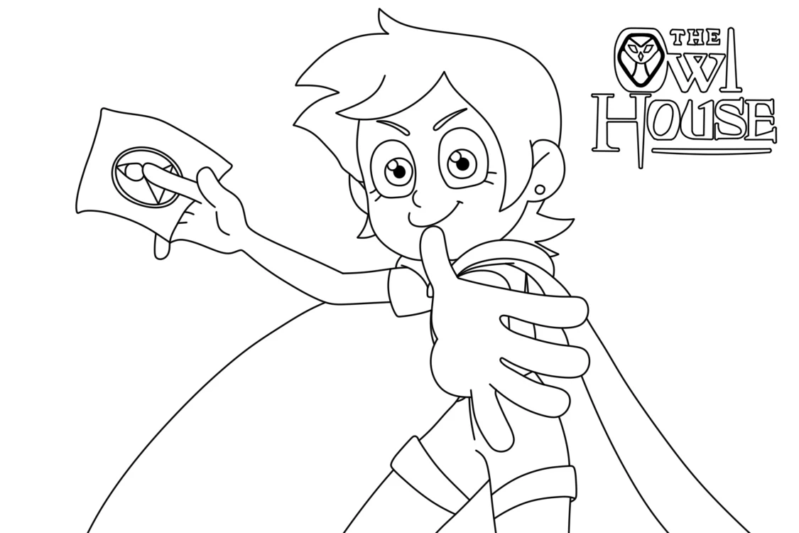 image pour coloriage Luz à Osville enfant