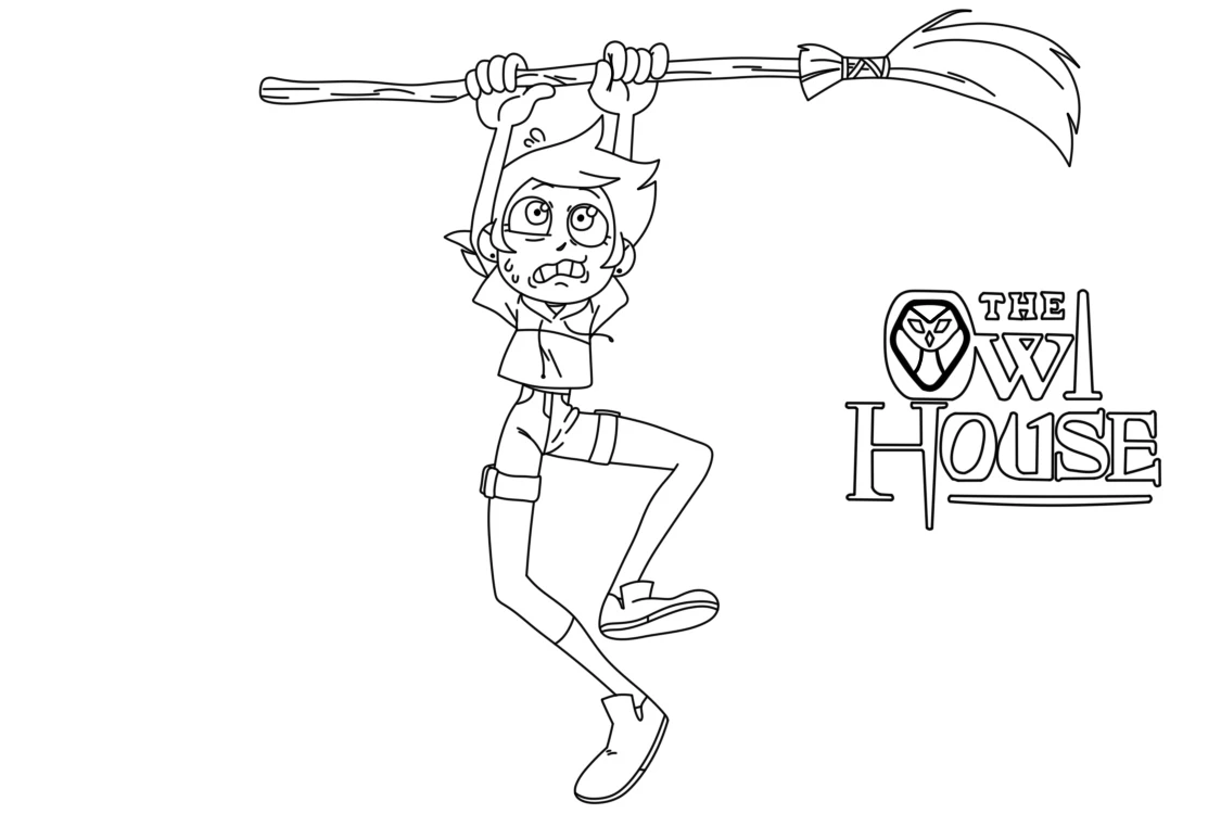 coloriage Luz à Osville pour enfant de 8 ans