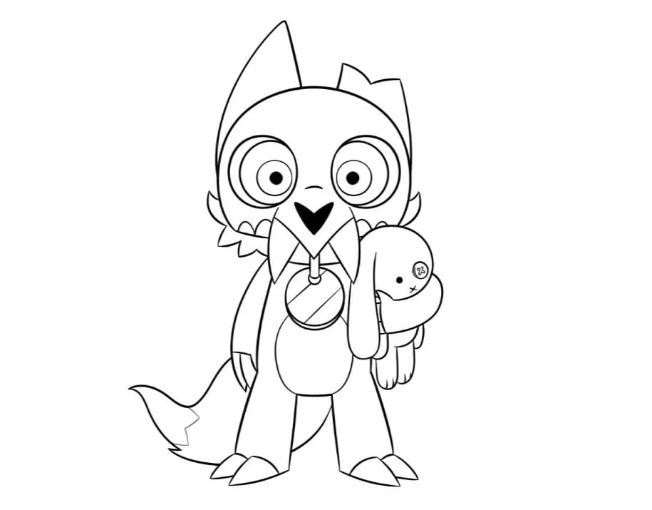 coloriage Luz à Osville educatif pour enfant