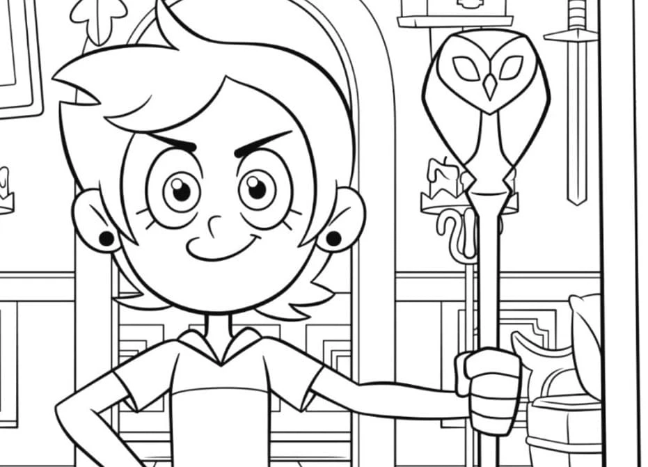 imprimer coloriage Luz à Osville gratuit