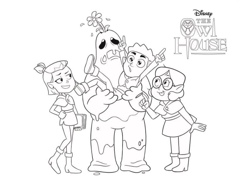 coloriage Luz à Osville à imprimer pour enfant de 9 ans