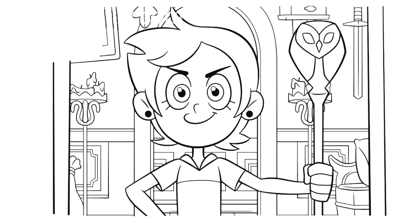 coloriage Luz à Osville pour enfant de 3 ans