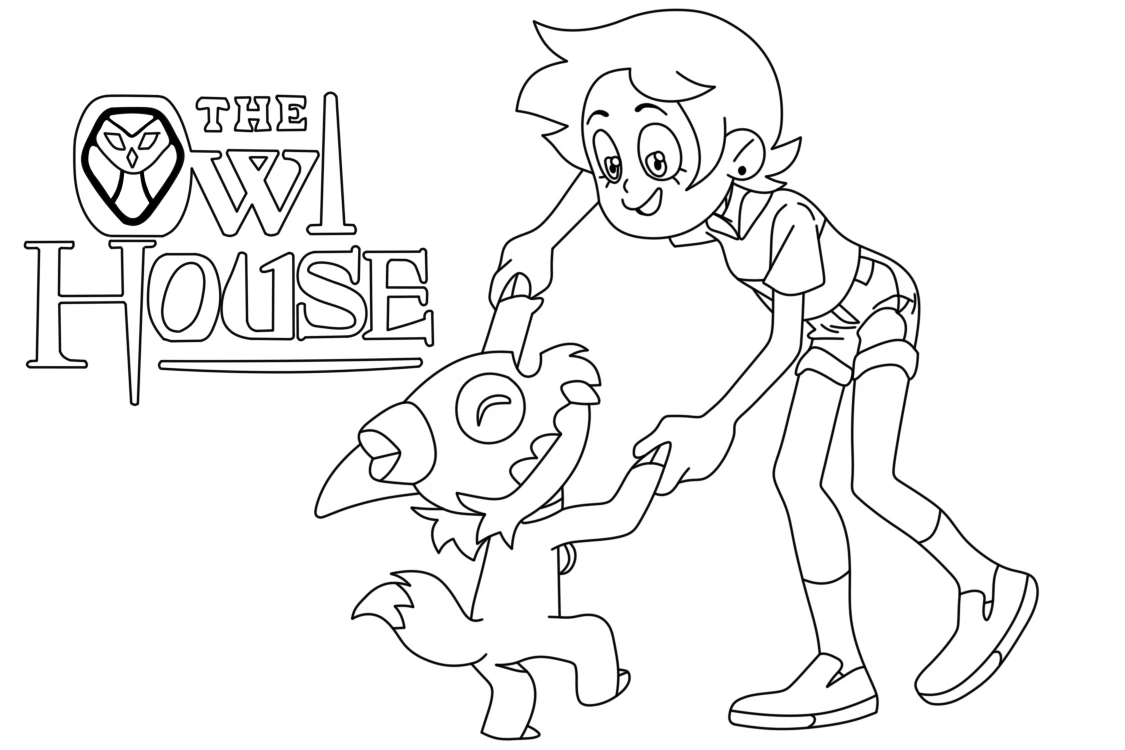 coloriage Luz à Osville à imprimer pour enfant de 10 ans