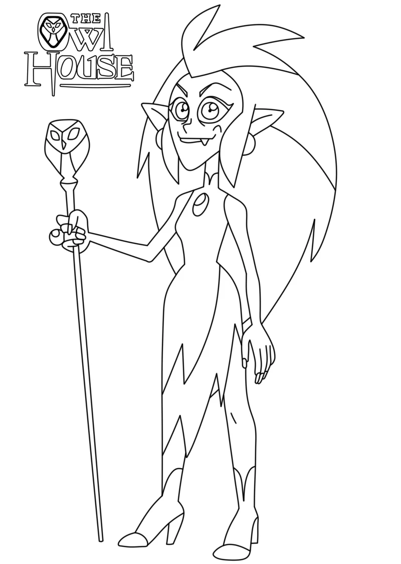 coloriage Luz à Osville à imprimer gratuit