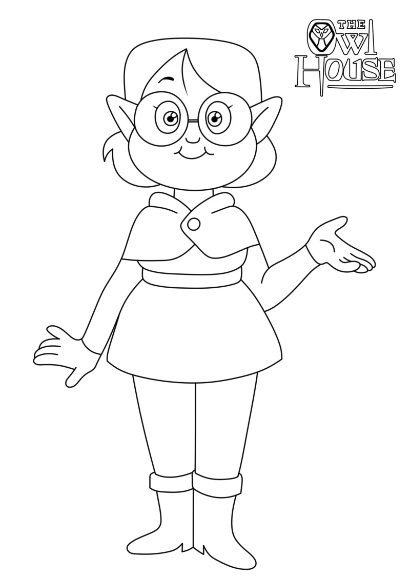 coloriage Luz à Osville pour enfant de 10 ans