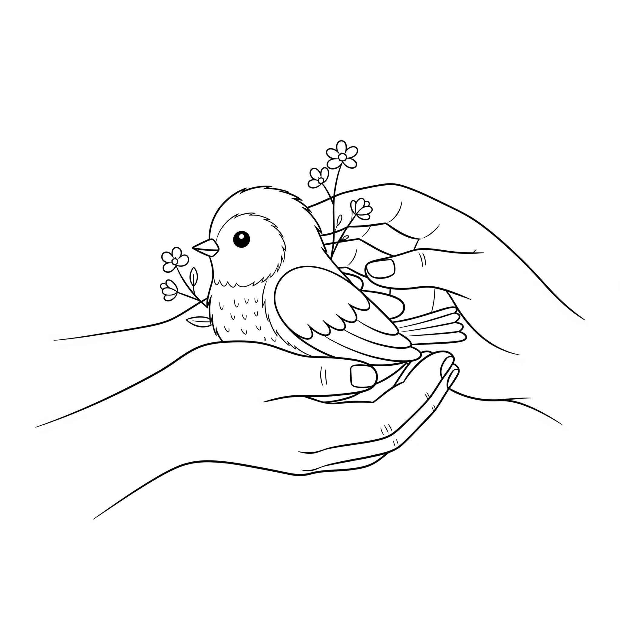 coloriage Mains pour enfant de 5 ans 1