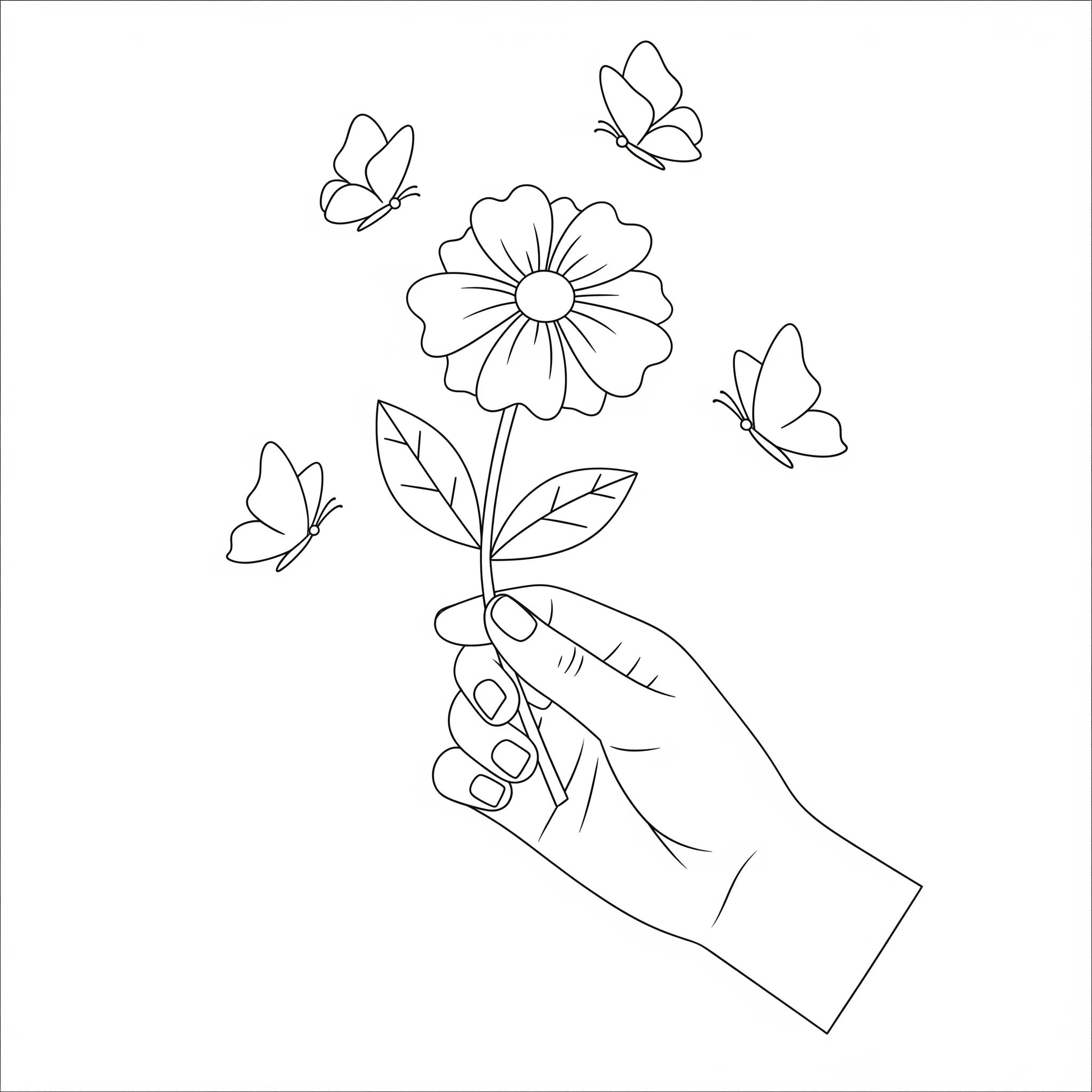 coloriage Mains à imprimer gratuitement