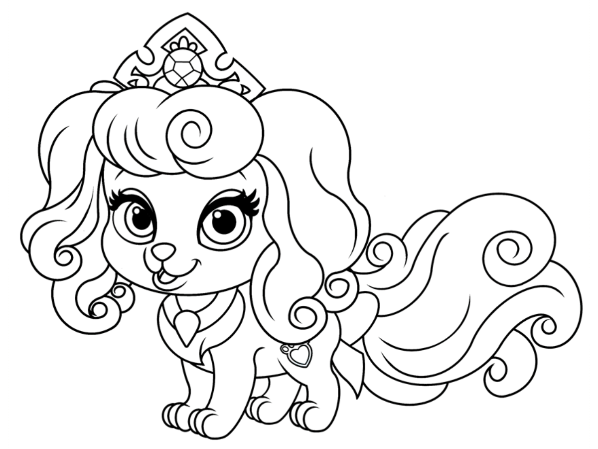 coloriage Palace Pets à imprimer pour enfant de 7 ans