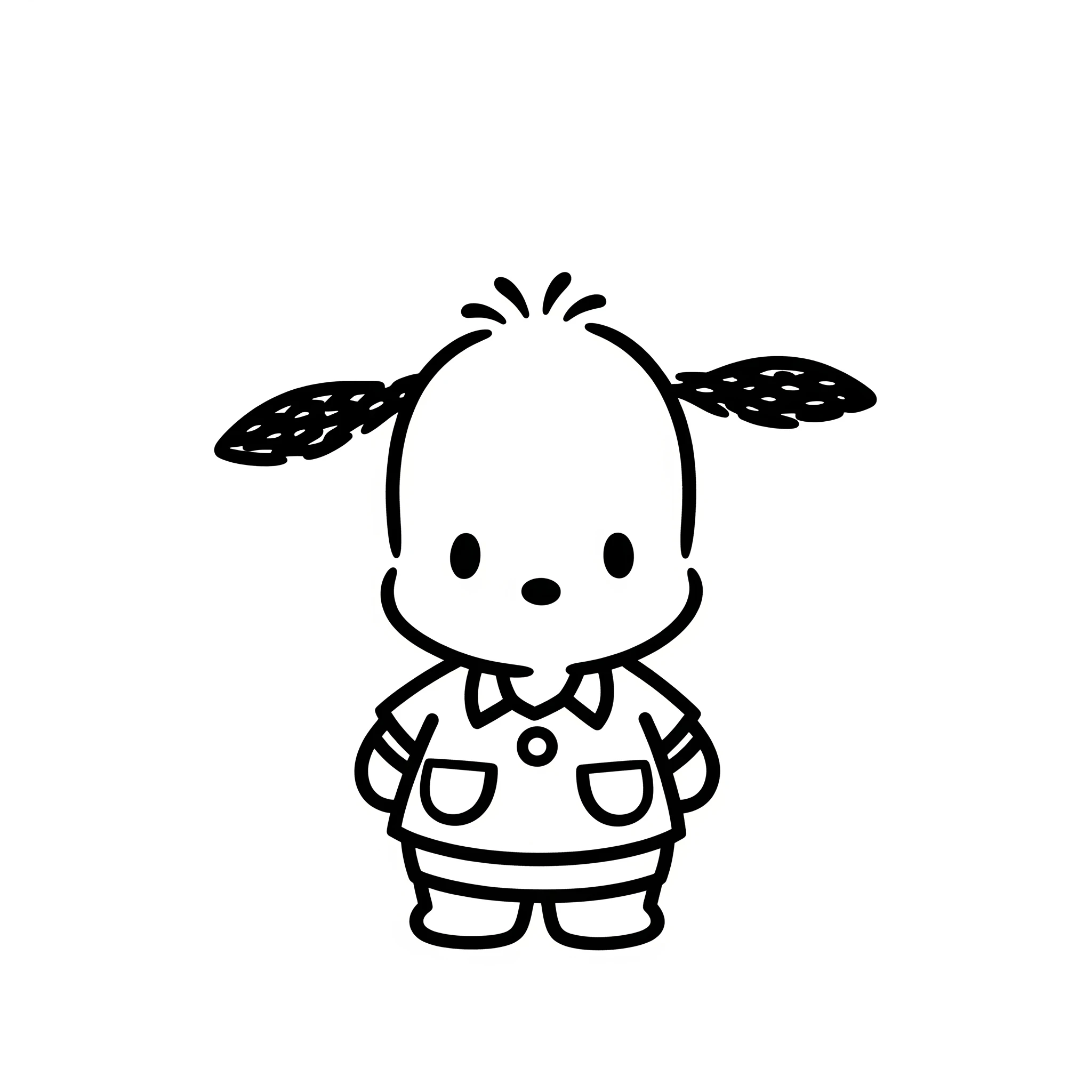 coloriage Pochacco de pour enfants