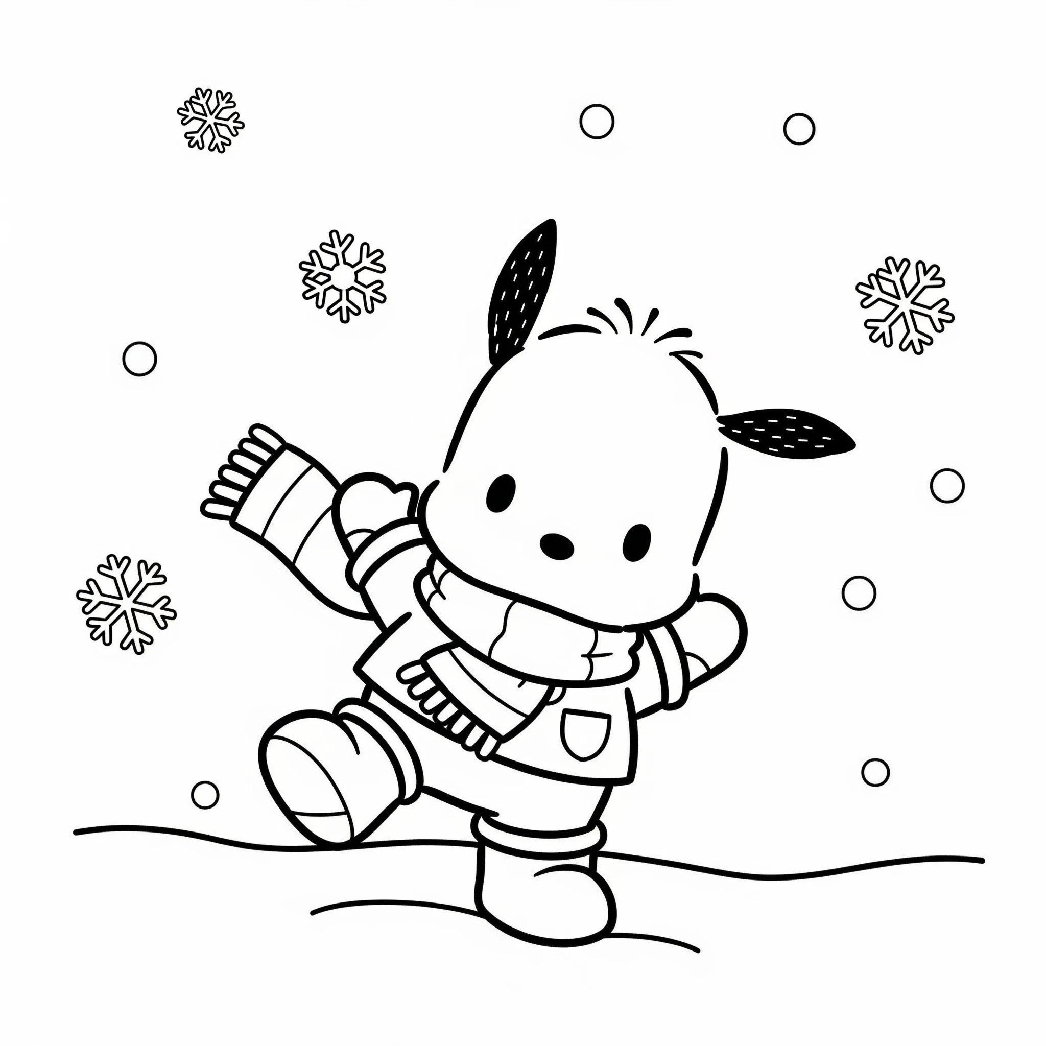 a imprimer coloriage Pochacco gratuit 1