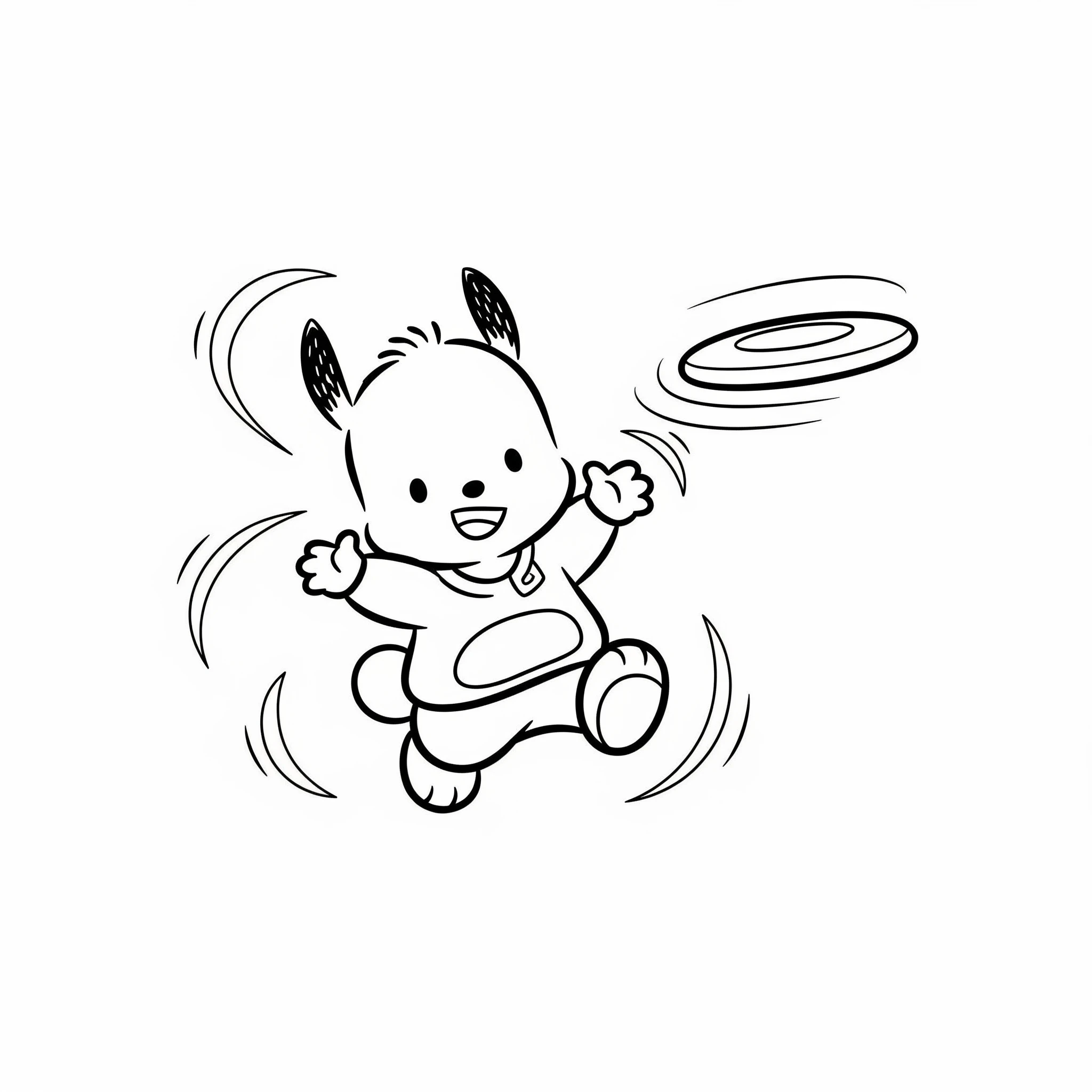 coloriage Pochacco educatif pour enfant
