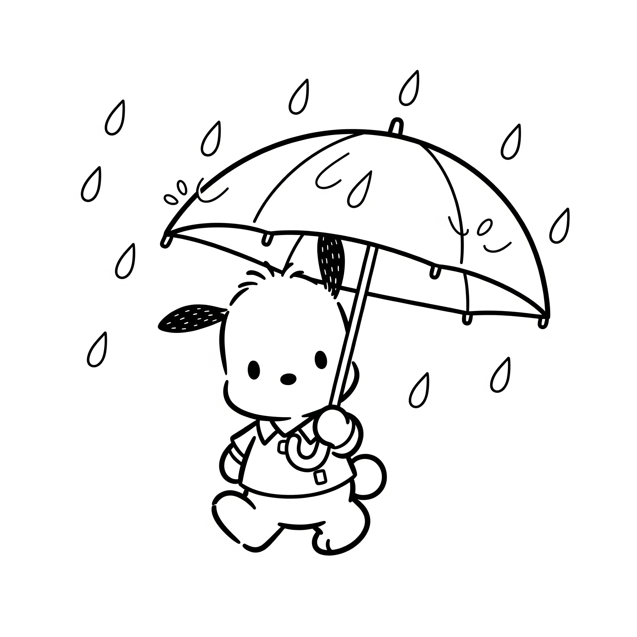coloriage Pochacco pour primaire