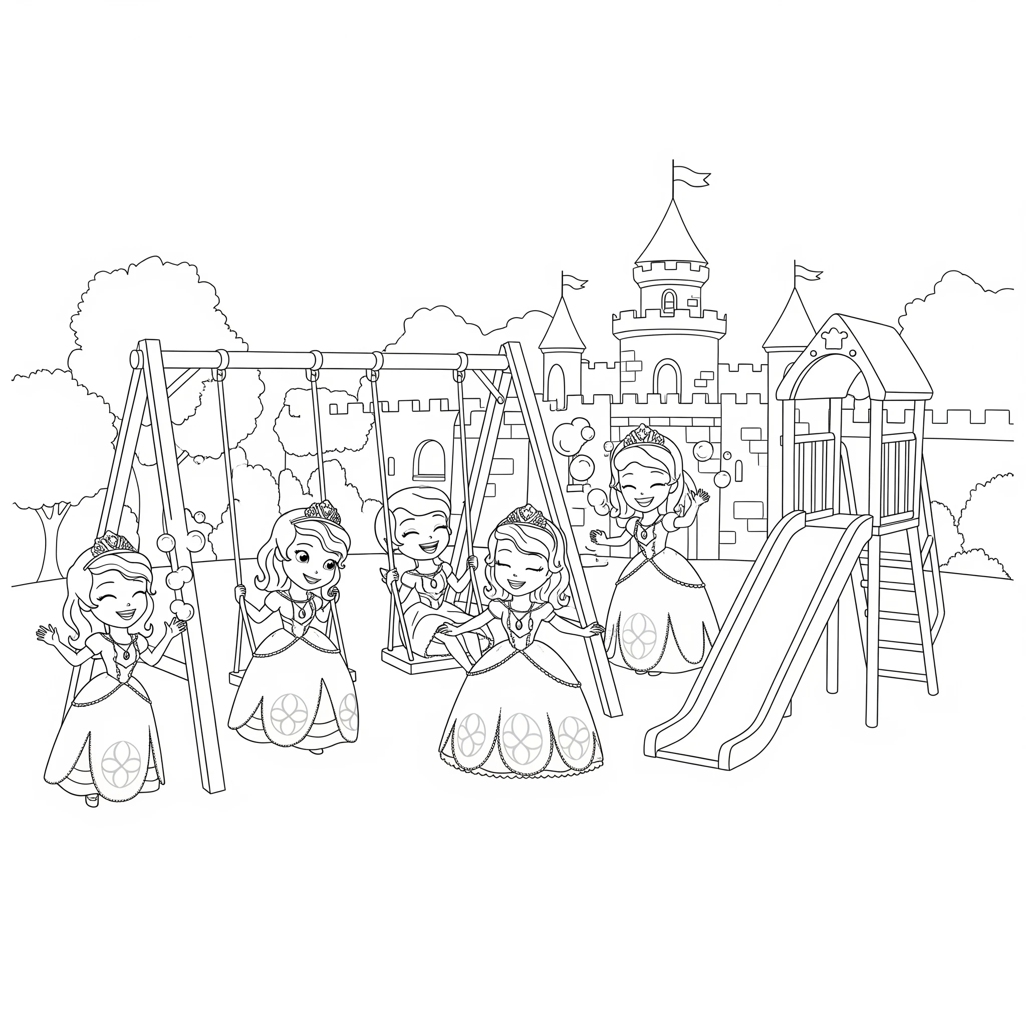 coloriage Princesse Sofia pour enfant 1