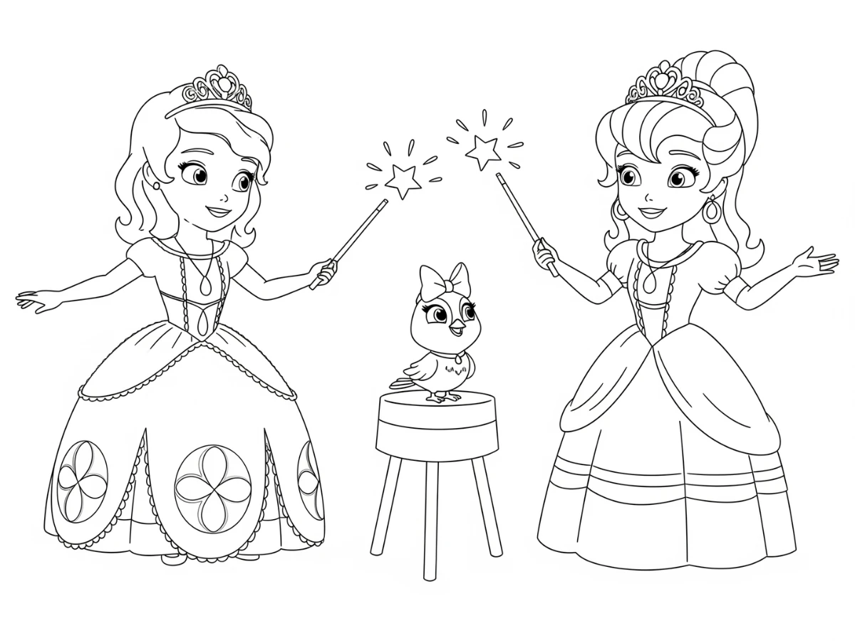coloriage Princesse Sofia pour enfants à télécharger
