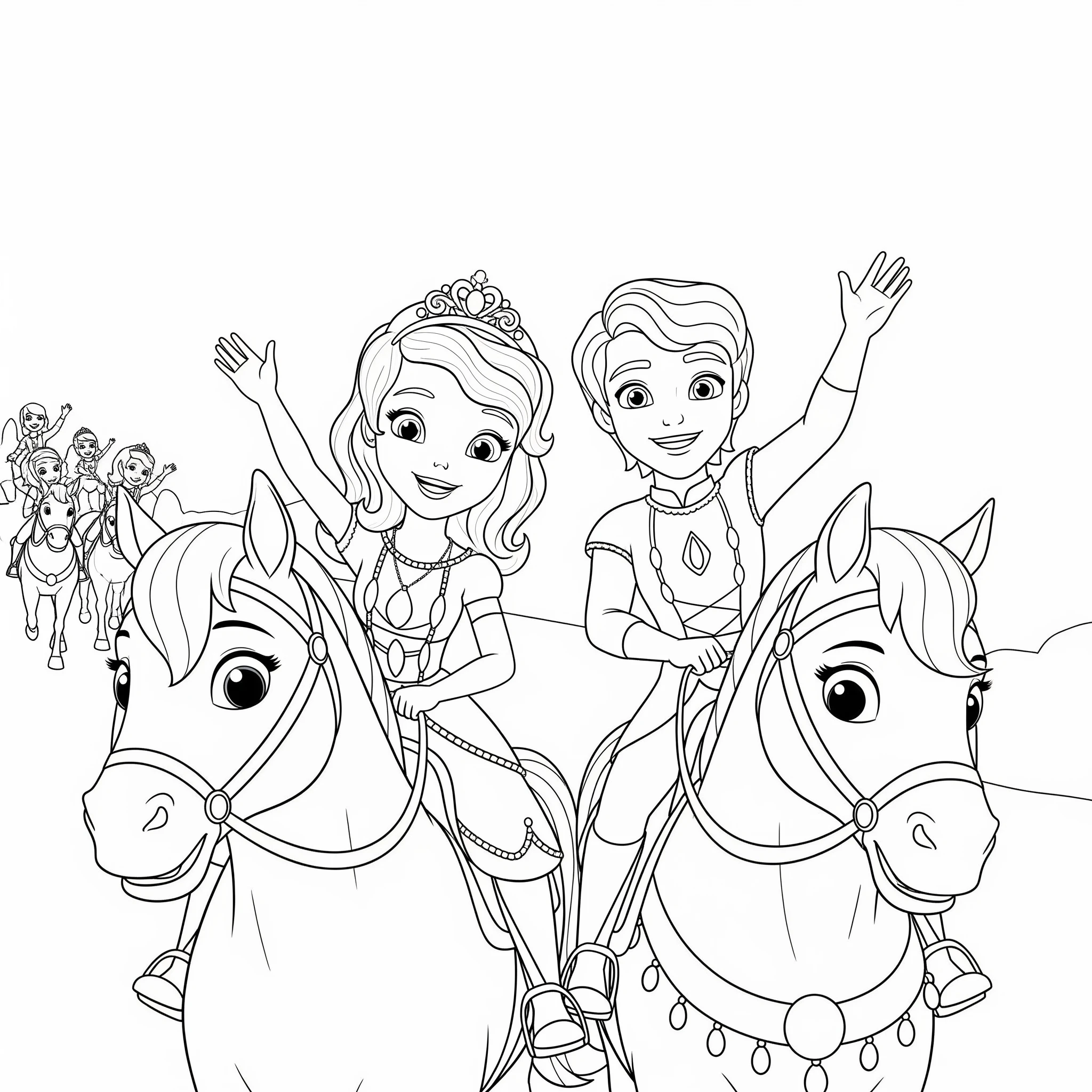 coloriage Princesse Sofia et dessins