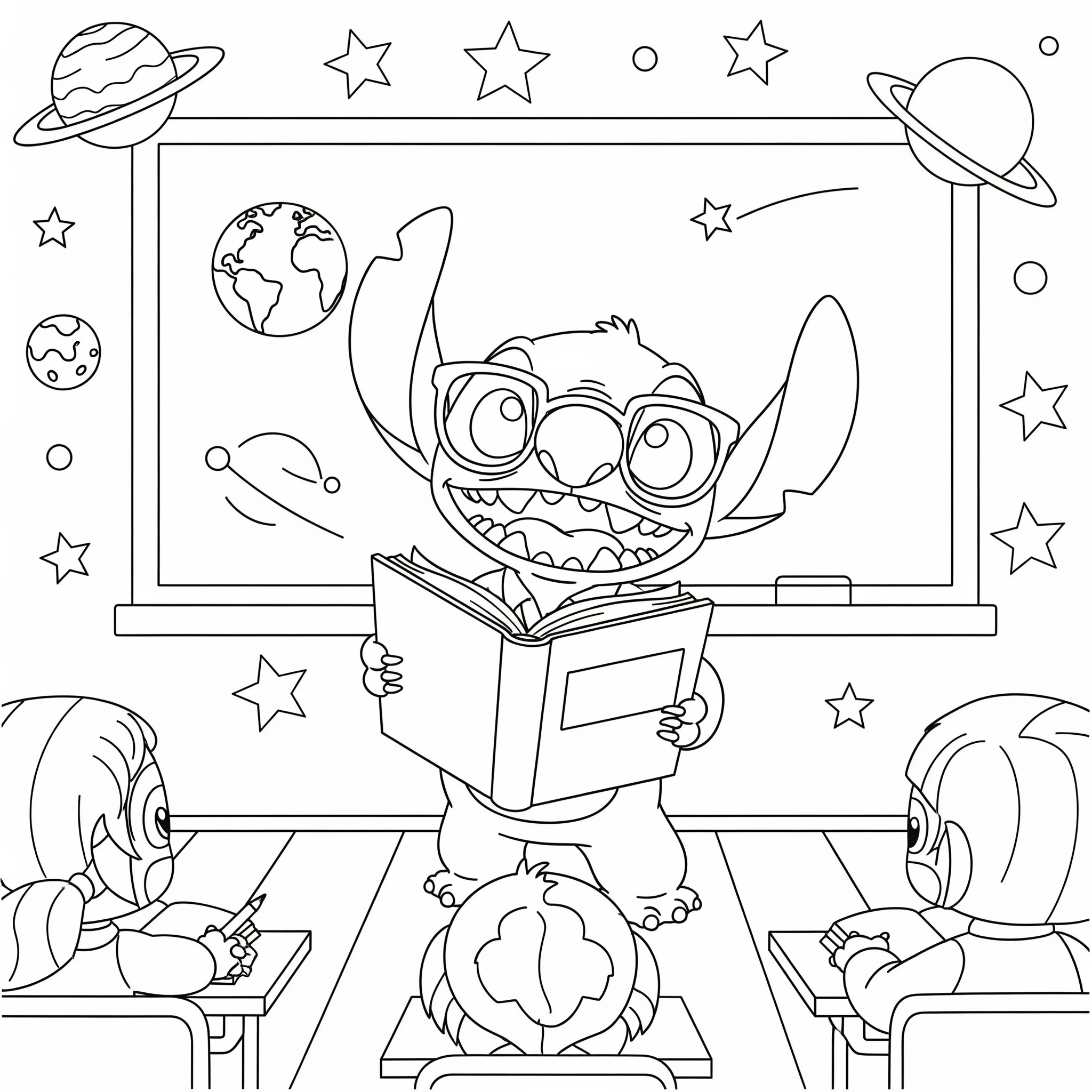 coloriage Professeur à imprimer gratuitement