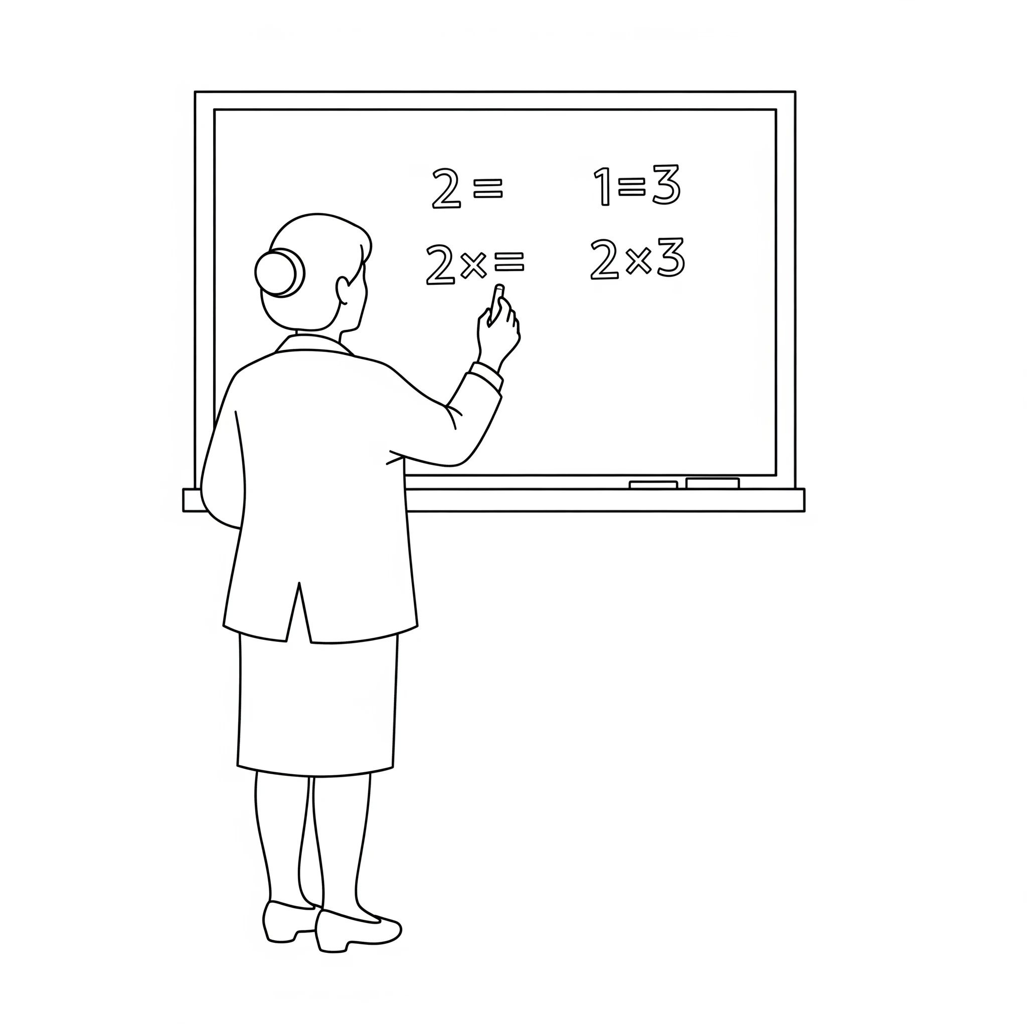coloriage Professeur en ligne