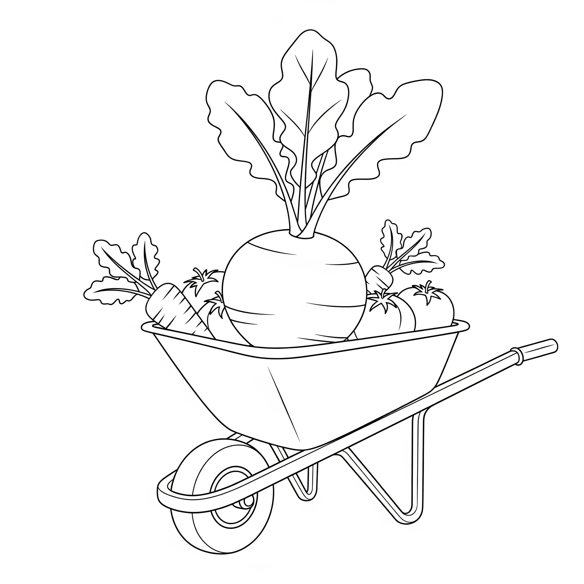 coloriage Radis a imprimer gratuitement