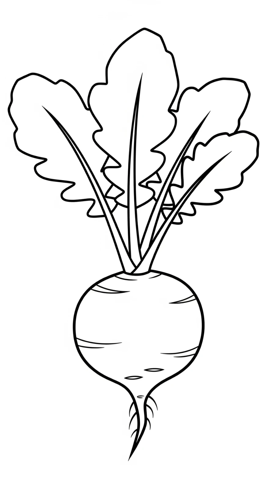coloriage Radis pour enfant de 7 ans