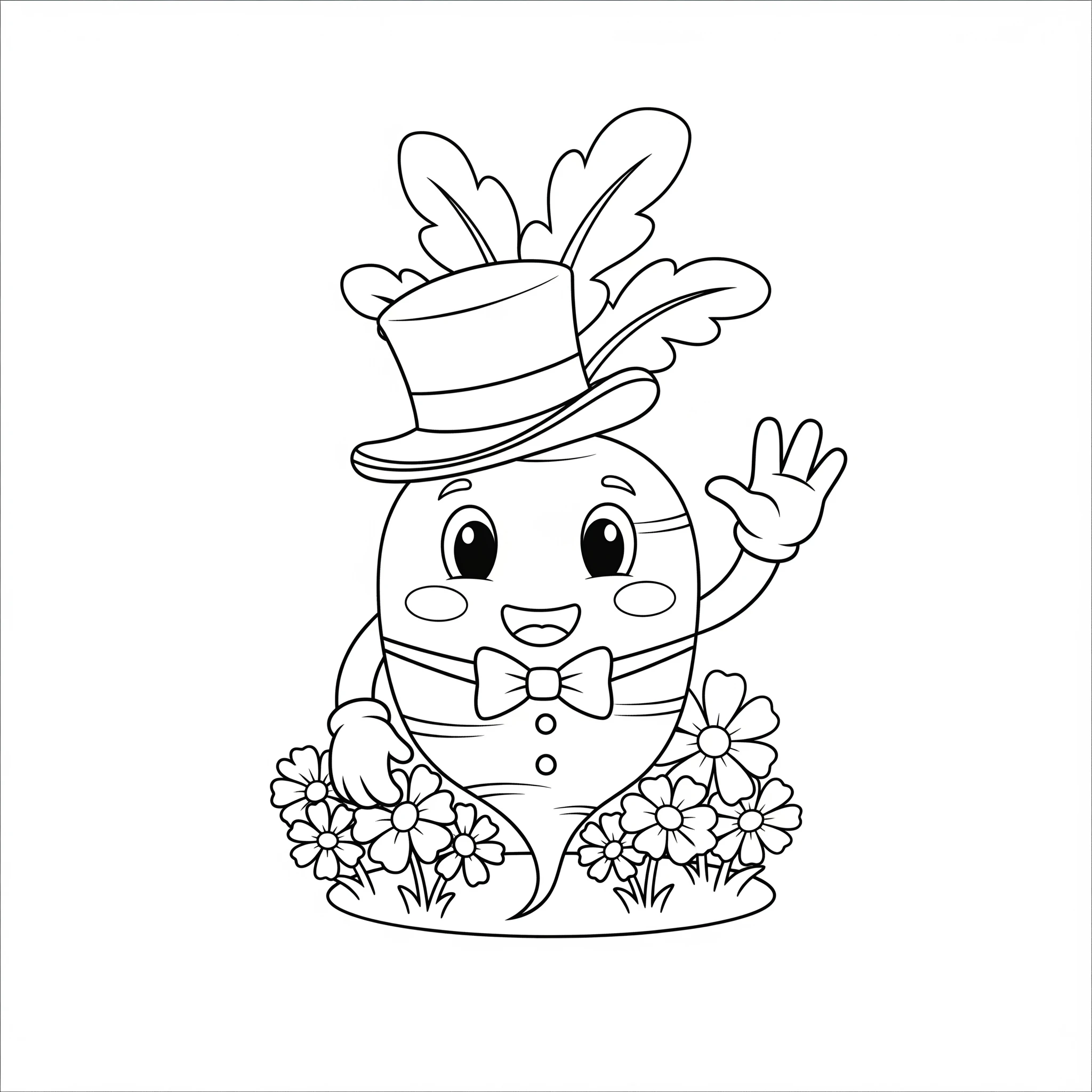coloriage Radis à imprimer pdf