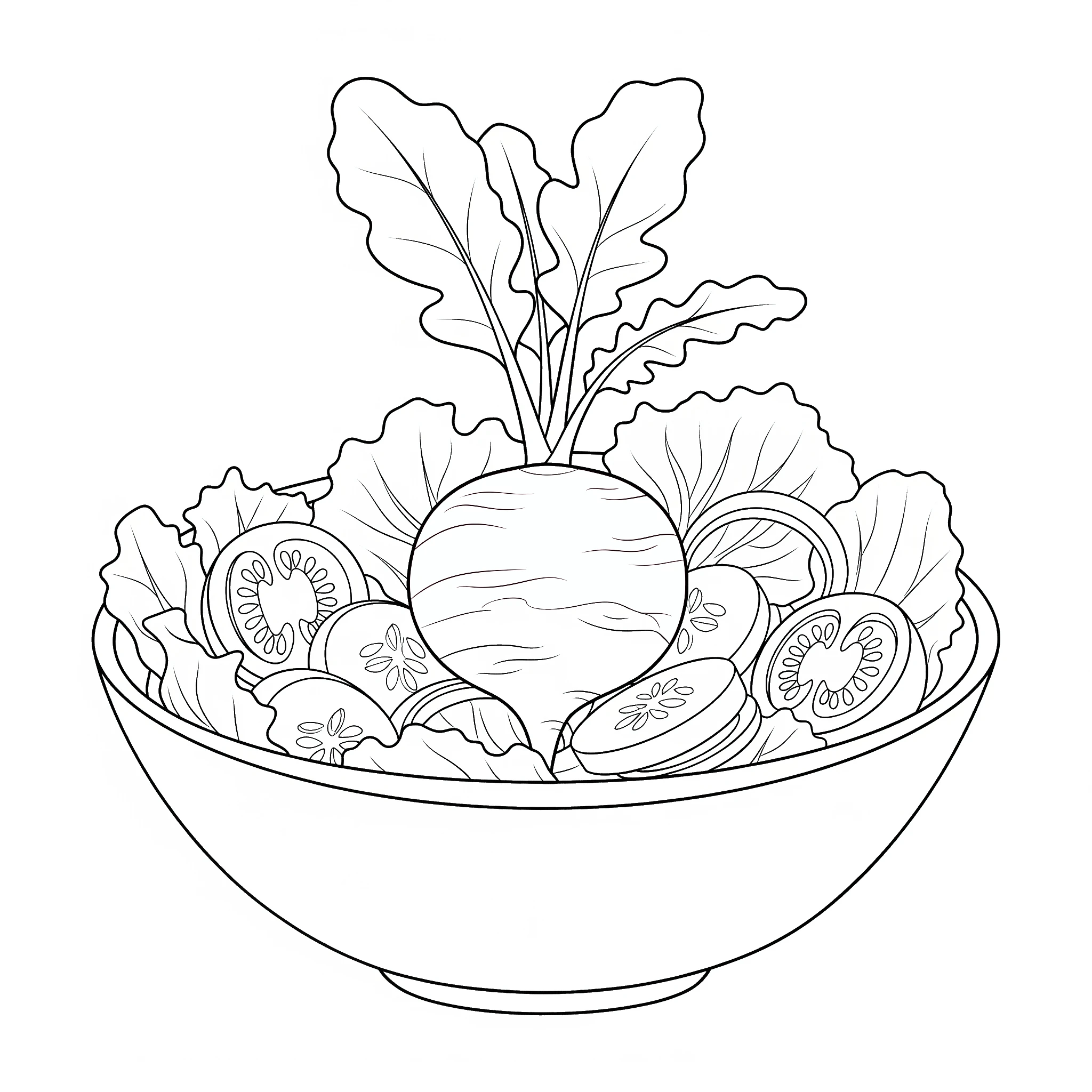 a imprimer coloriage Radis gratuit