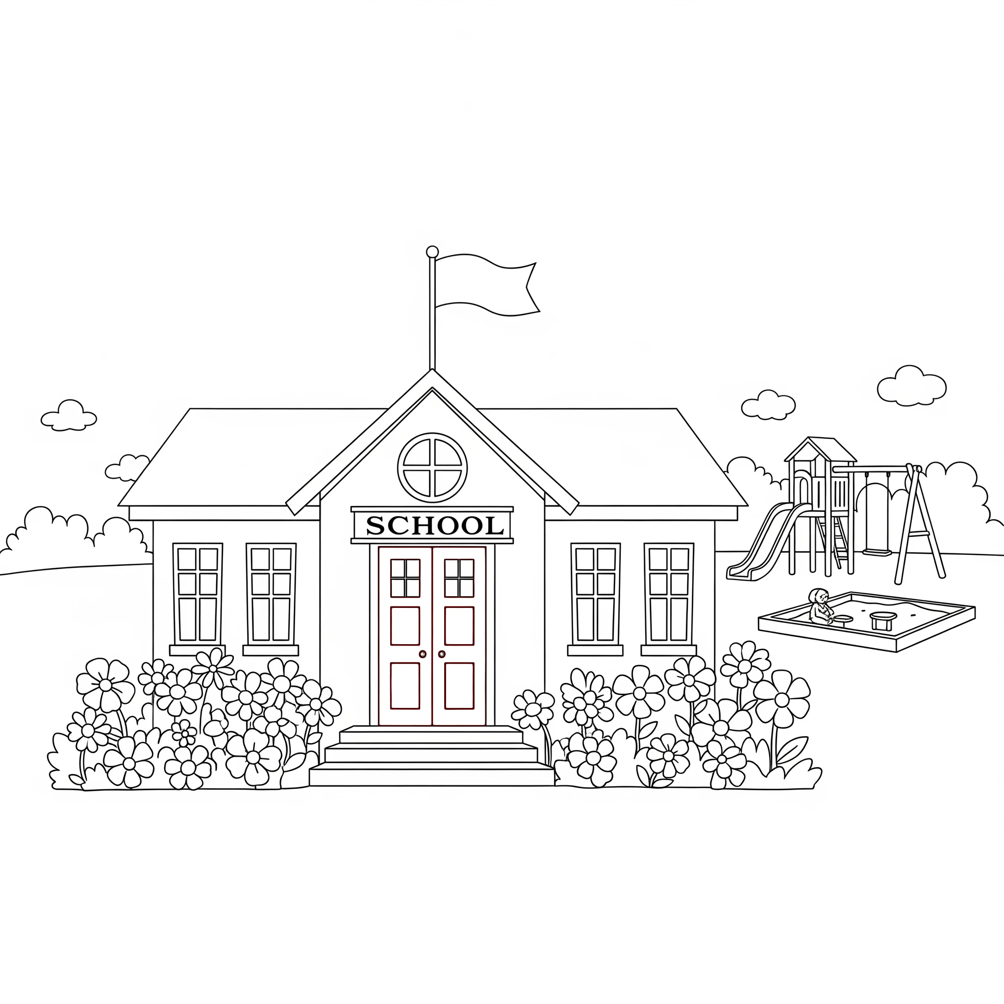 coloriage Retour à L’école à imprimer pour enfant de 10 ans