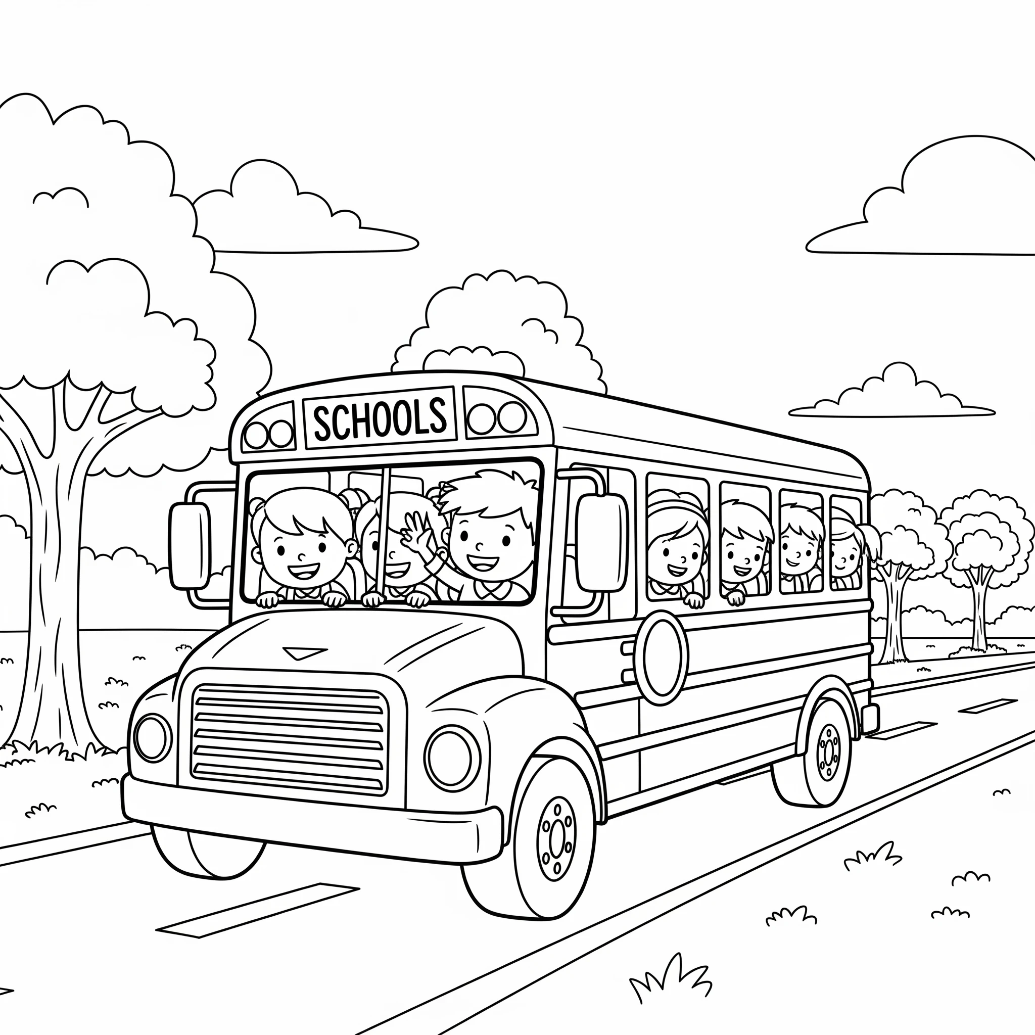 imprimer coloriage Retour à L’école gratuit