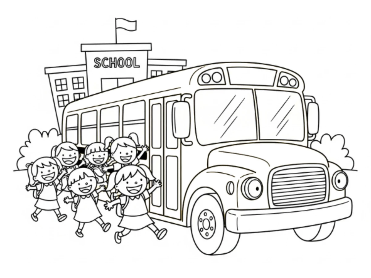 coloriage Retour à L’école à imprimer gratuit