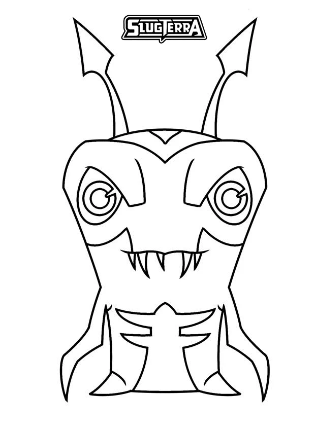 coloriage Slugterra à imprimer kawaii 1