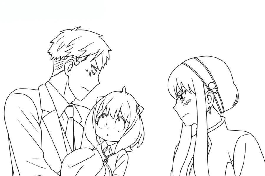 coloriage Spy x Family pour enfant à imprimer 1