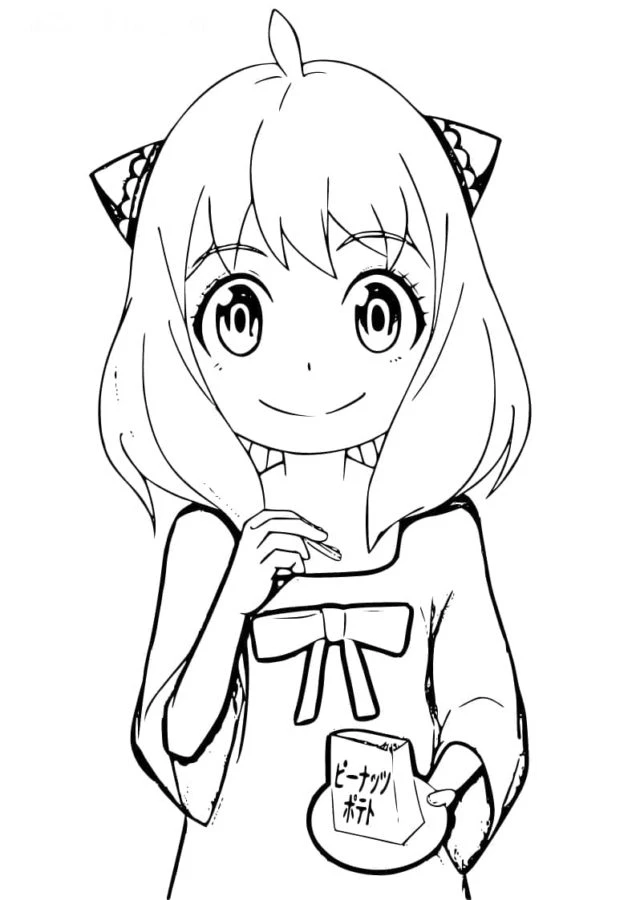 image de coloriage Spy x Family pour enfant