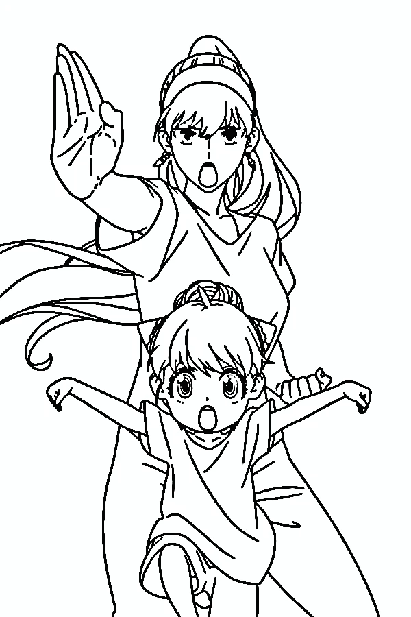coloriage Spy x Family pour enfant a imprimer gratuit 1
