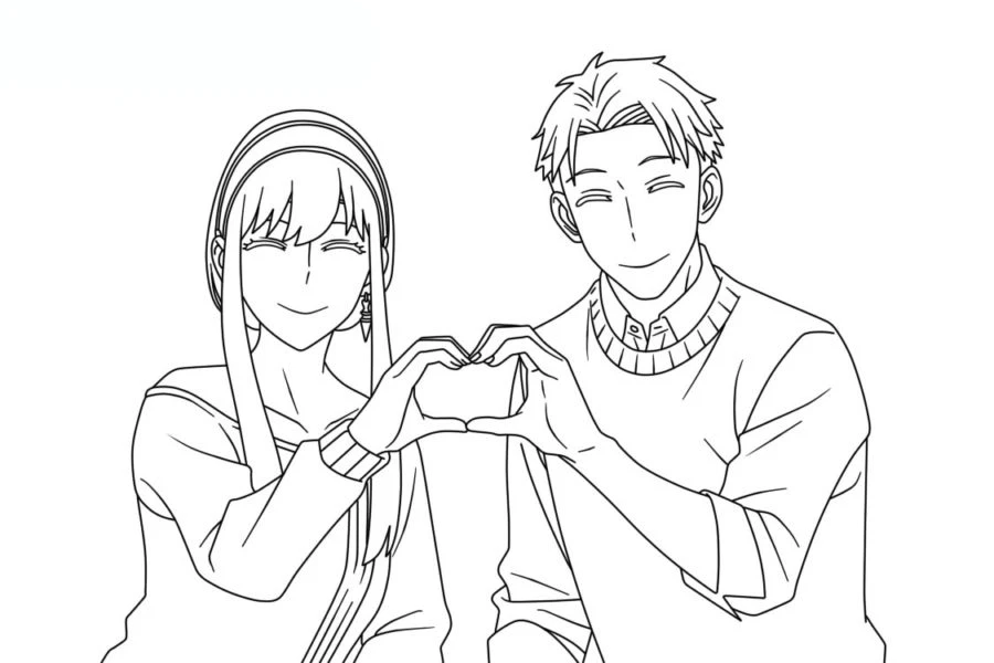 coloriage Spy x Family à imprimer