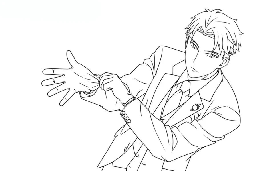 coloriage Spy x Family a colorier en ligne gratuitement
