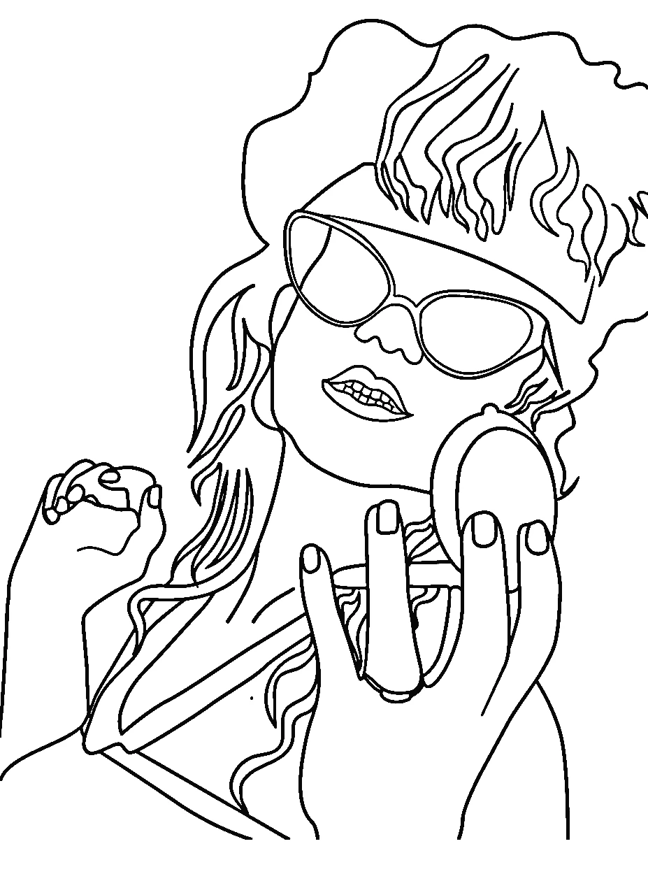 coloriage Stranger Things pour enfants à imprimer 1