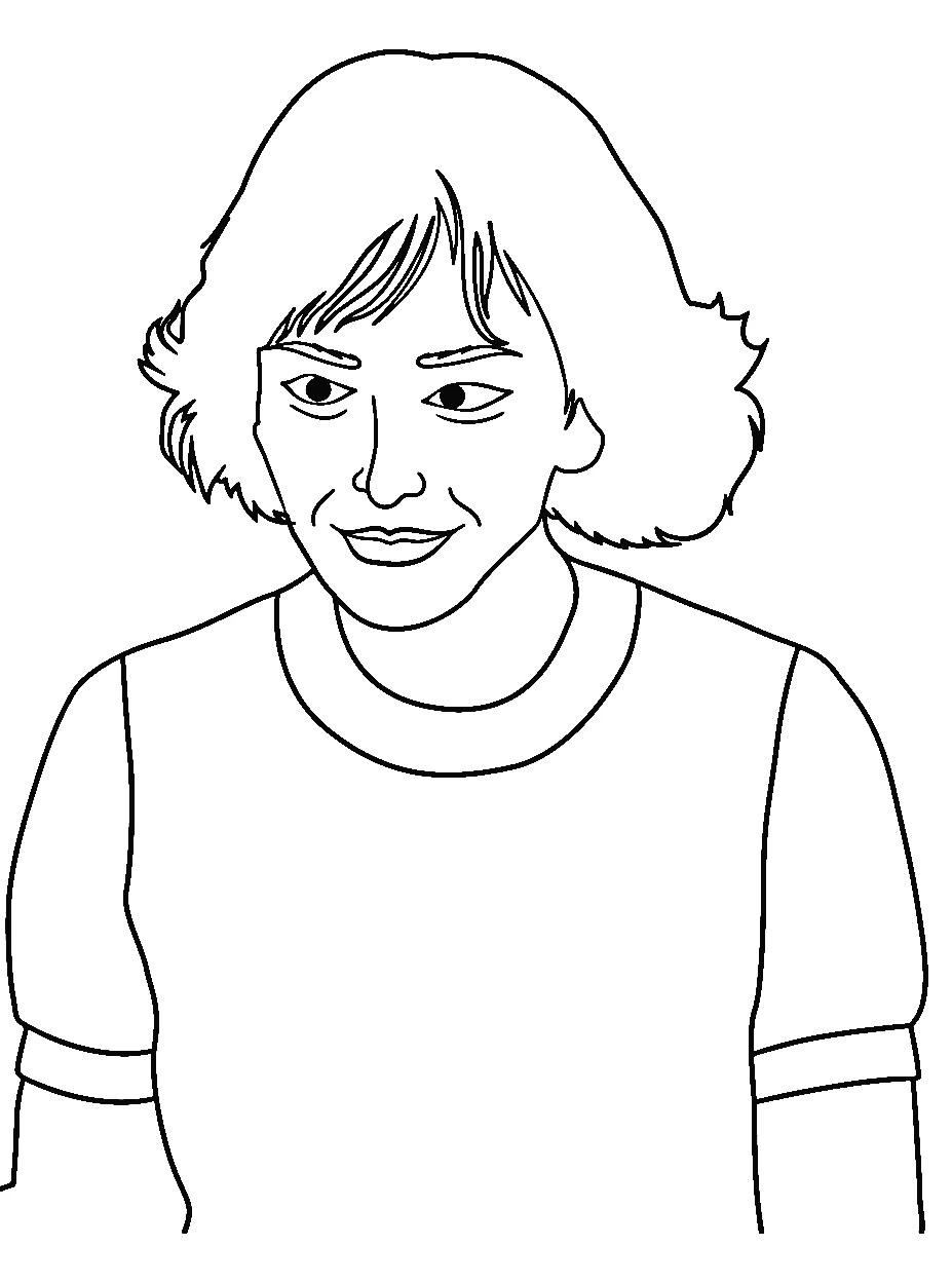 coloriage Stranger Things à imprimer pour enfant de 8 ans 1