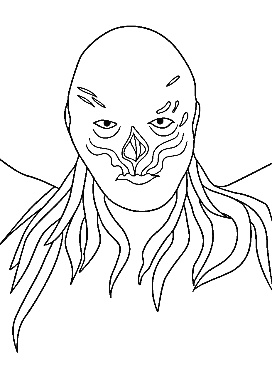 coloriage Stranger Things pour enfant de 8 ans