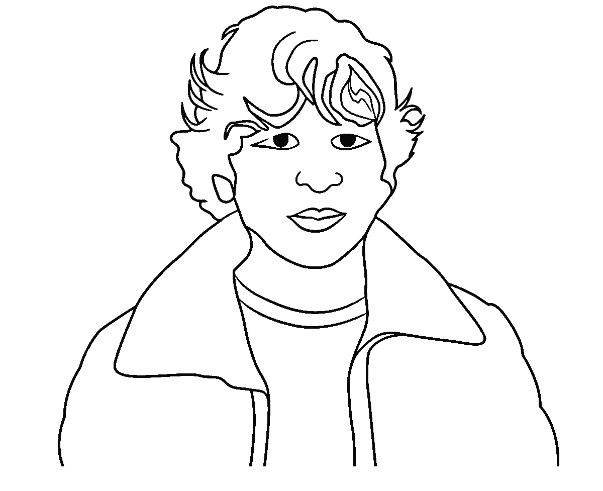 coloriage Stranger Things educatif pour enfant