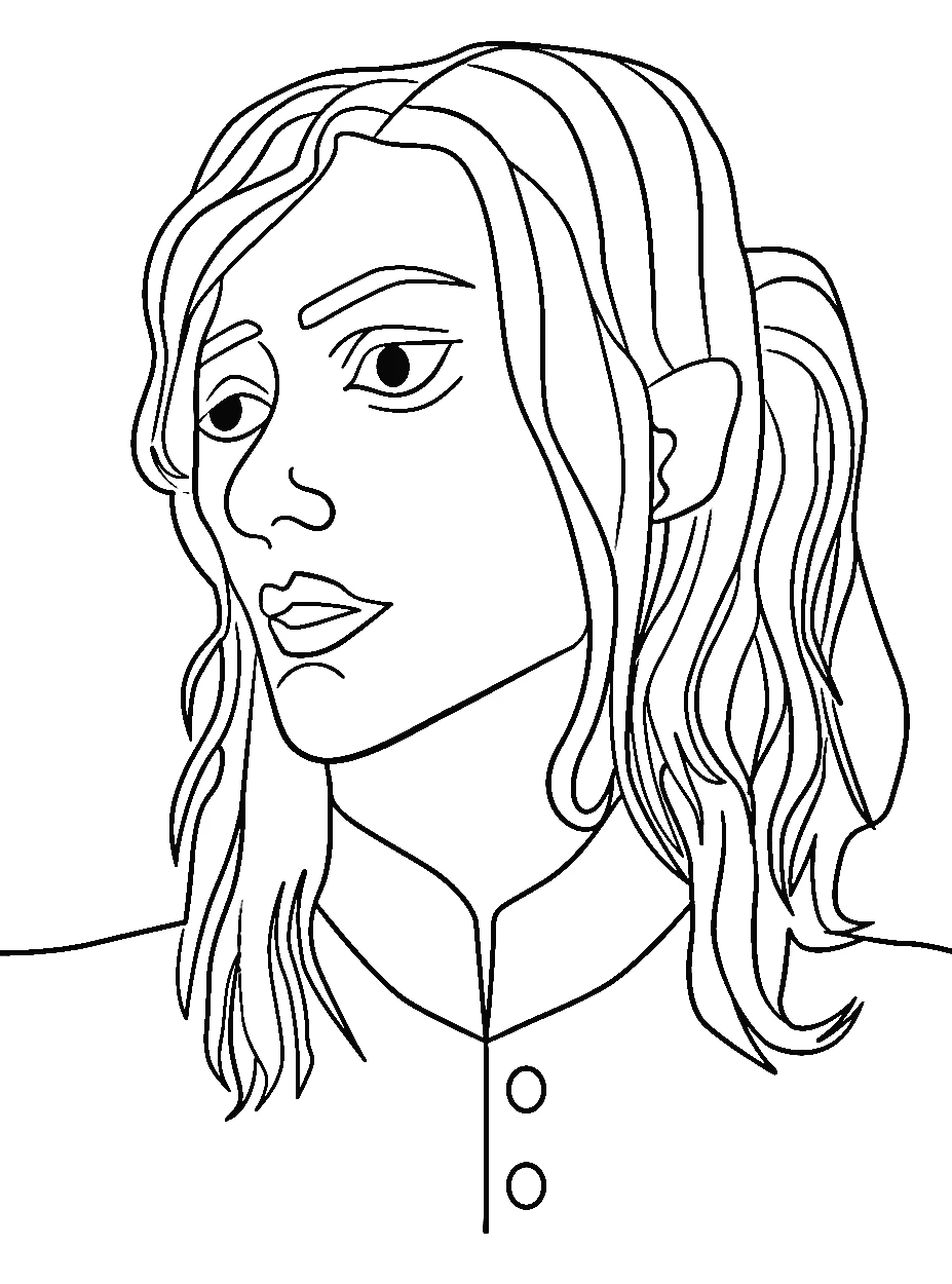 coloriage Stranger Things d'enfant a imprimer