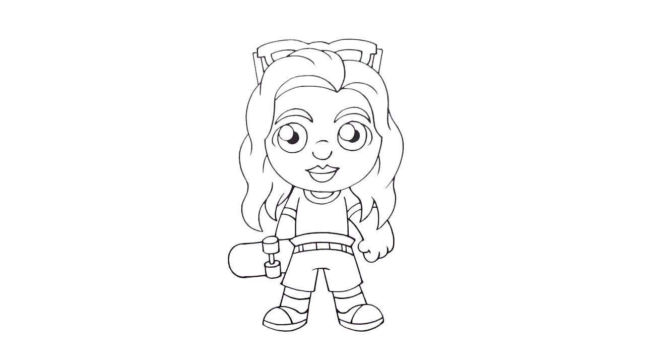 coloriage Stranger Things d'enfant a imprimer 1