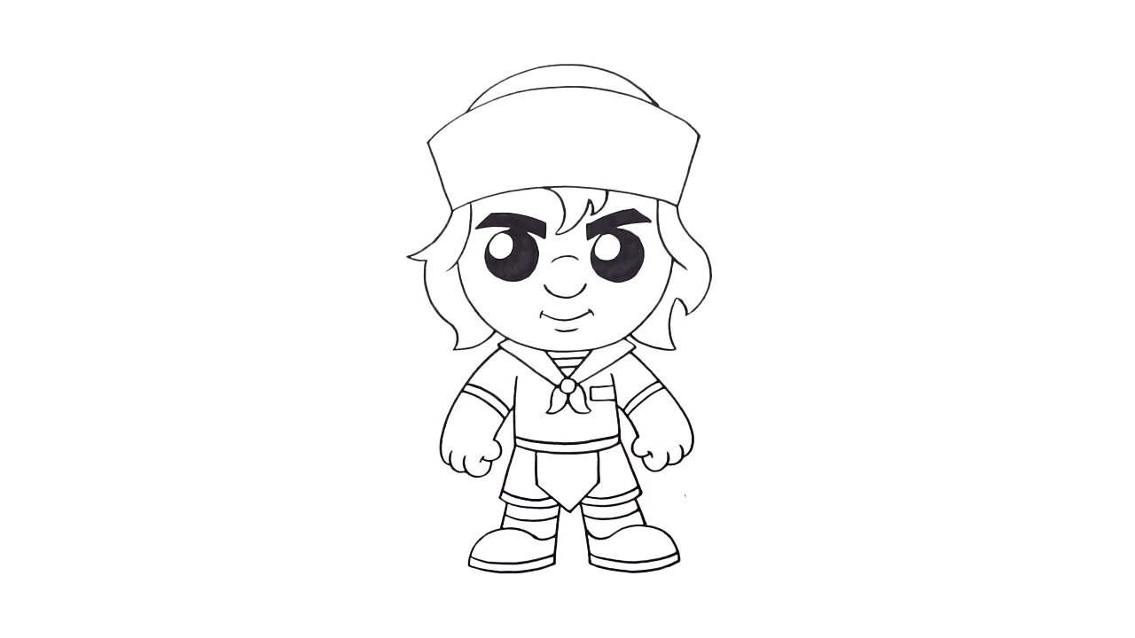 coloriage Stranger Things pour enfant de 7 ans
