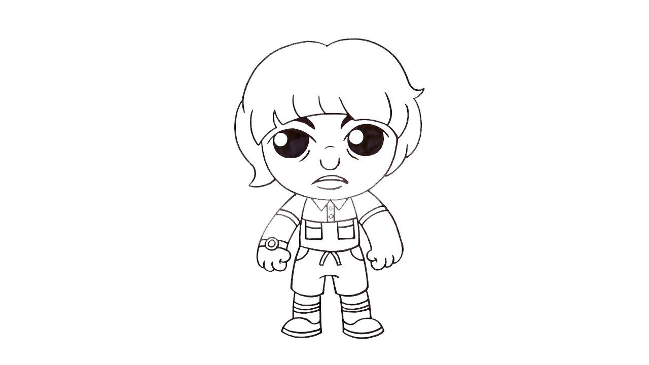 coloriage Stranger Things a colorier en ligne
