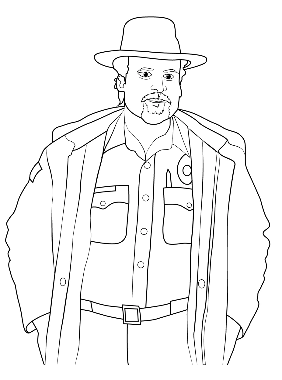 coloriage Stranger Things pour enfants à imprimer 3