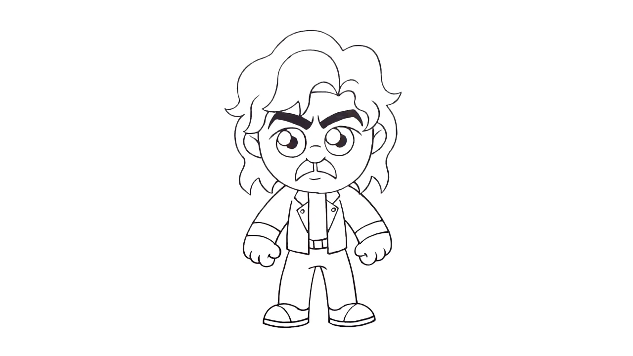 coloriage Stranger Things gratuit a imprimer 1