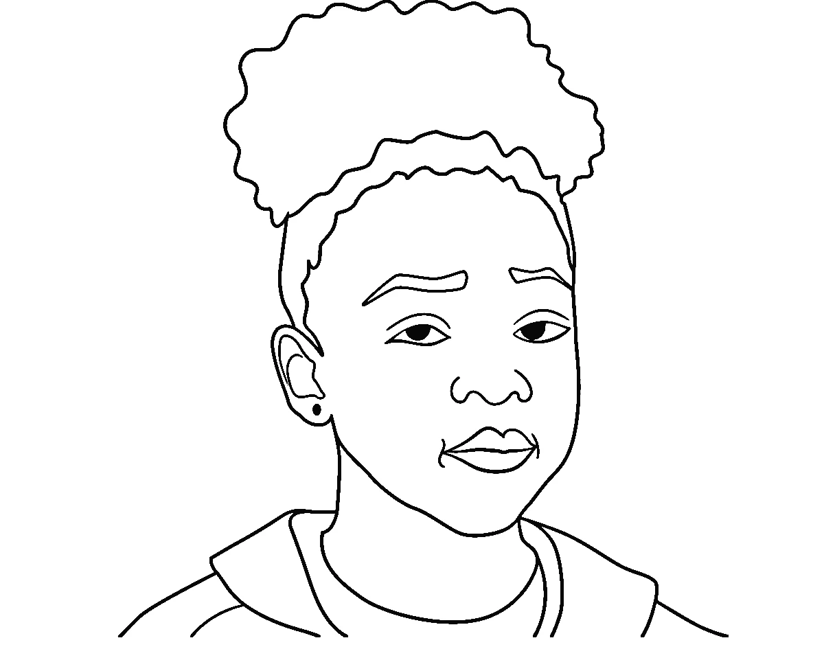 coloriage Stranger Things à imprimer pour enfant de 2 ans
